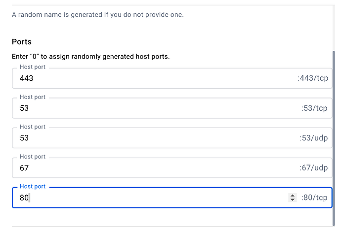 Pihole port setup Screenshot 2025-03-01 at 20.20.46