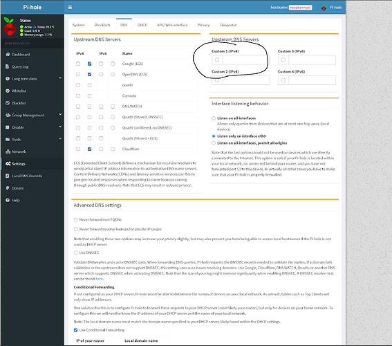 upstream dns