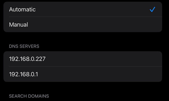 IPad - WiFi settings