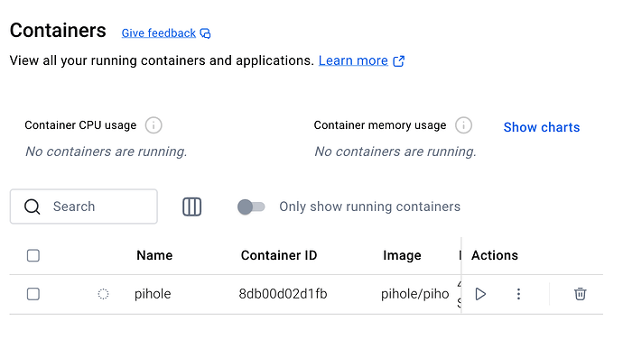containers pihole Screenshot 2025-03-01 at 20.50.59