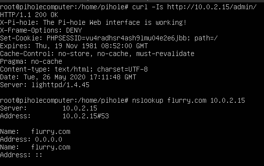 My admin page cannot be reached - Help - Pi-hole Userspace
