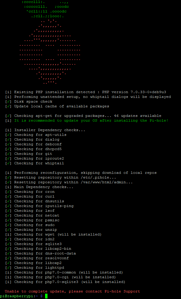 Pi Hole Updaten Pi Hole Updaten