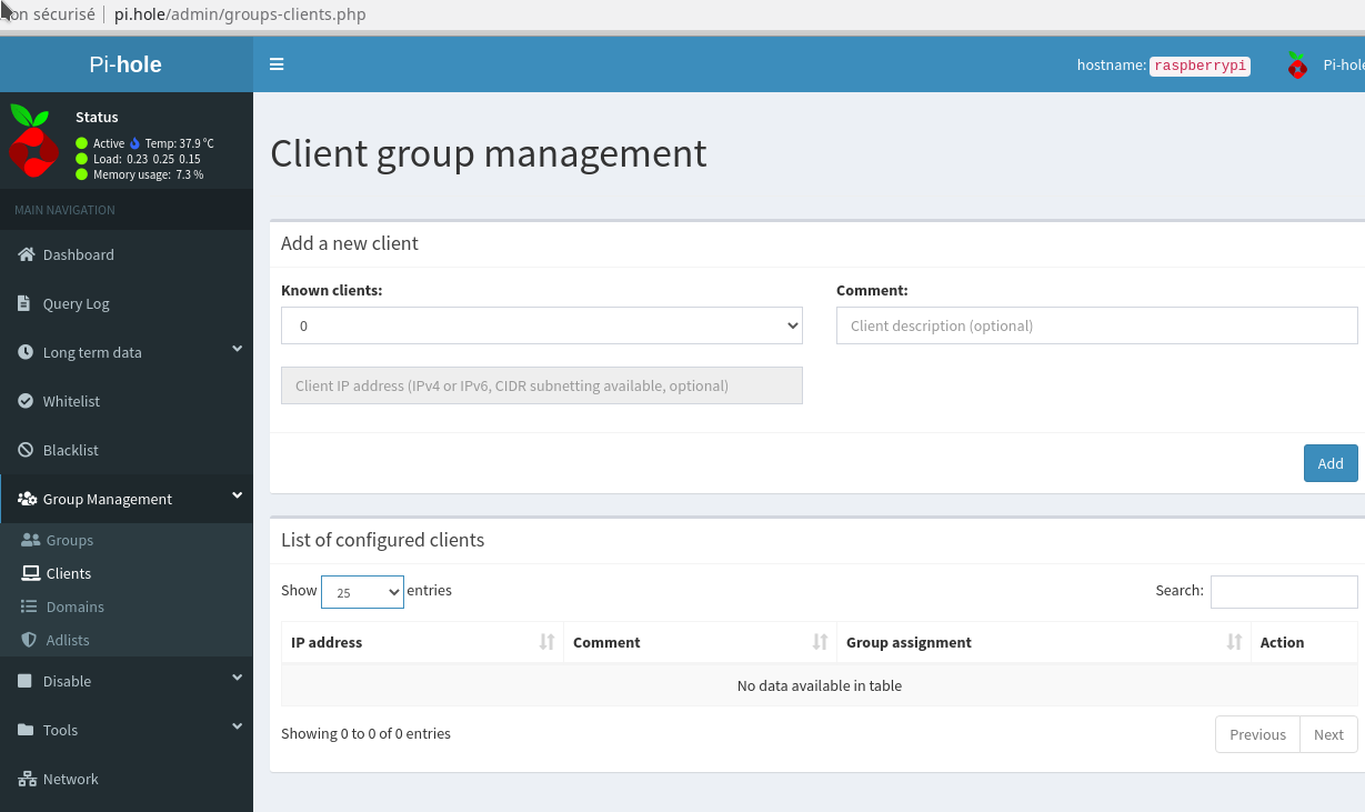 Pb Client Database Pb data in database - Community Help - Pi-hole Userspace