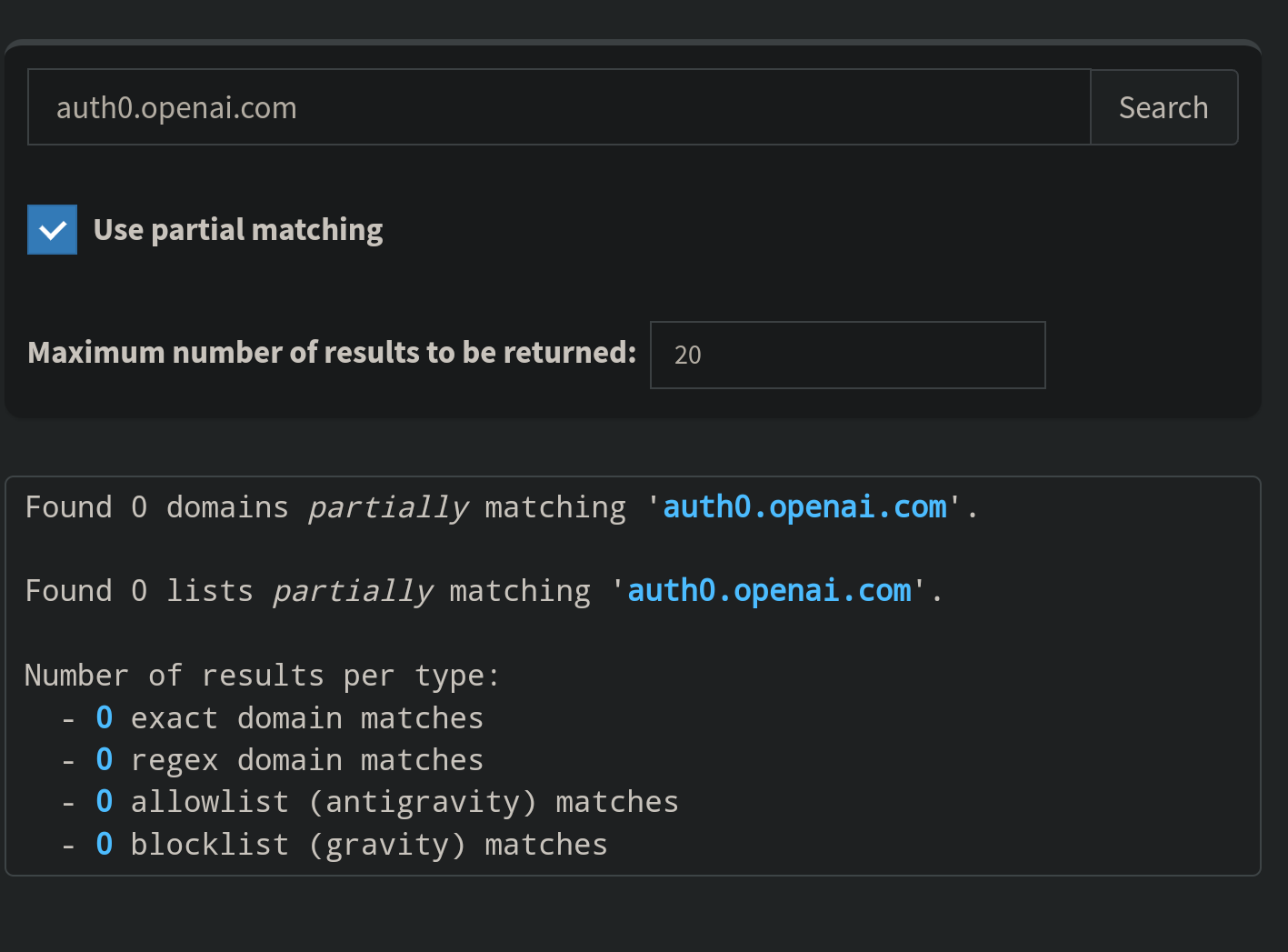 Blocked (gravity) but domain isn't on any list - Help - Pi-hole Userspace