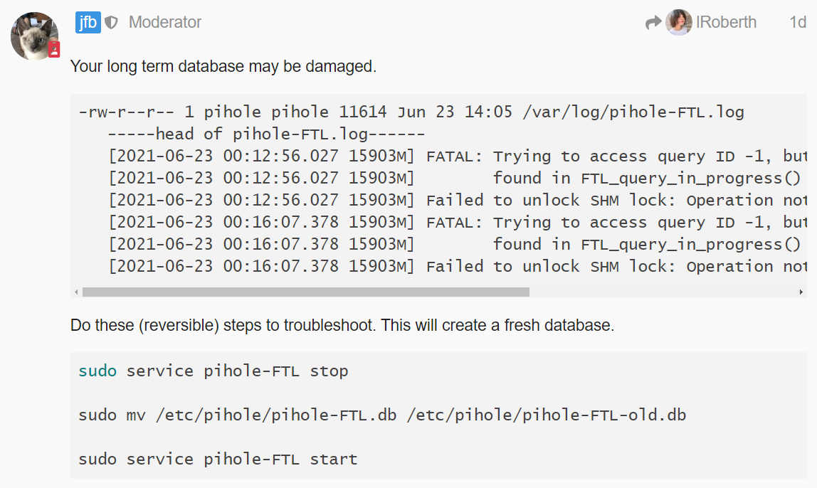 Lost connection to API in web dashboard. Pi-hole and FTL works as ...