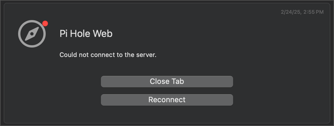 After upgrade; pihole web is not available, and dns requests fail ...