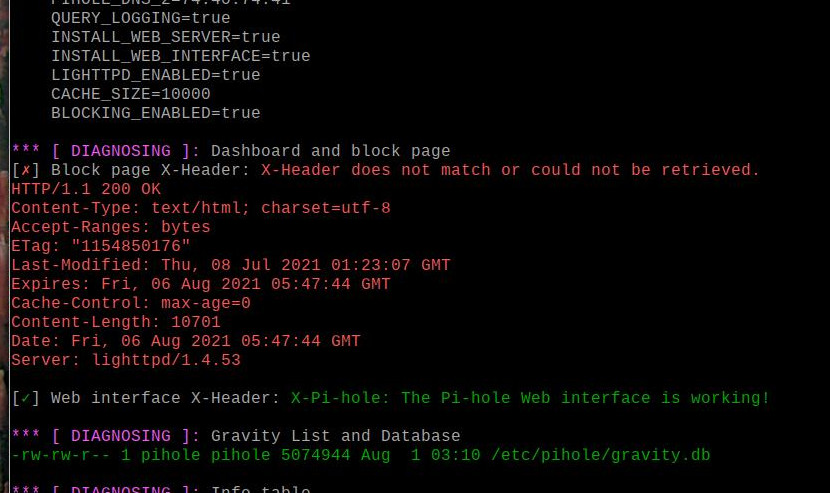 Dashboard not working after update - Help - Pi-hole Userspace