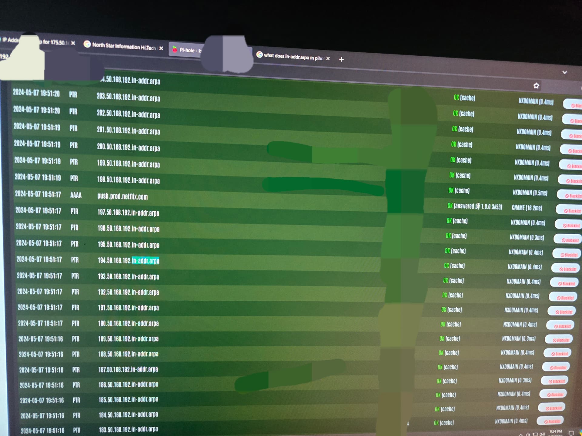 Tvline Query Status LG TV Endless PTR Queries - Help - Pi-hole Userspace