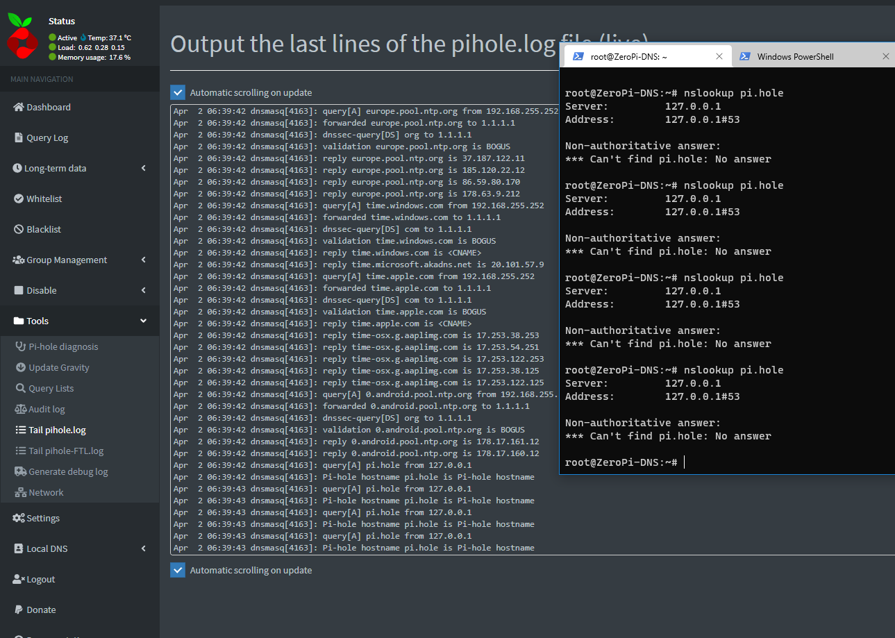 #2 Can’t find pi.hole: No answer - Help - Pi-hole Userspace