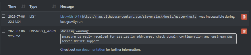 Pi-hole diagnosis errors - docker - Pi-hole Userspace